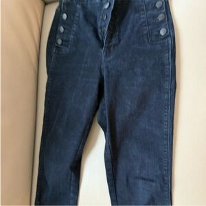 J Brand Navy High-Waisted Jeans
